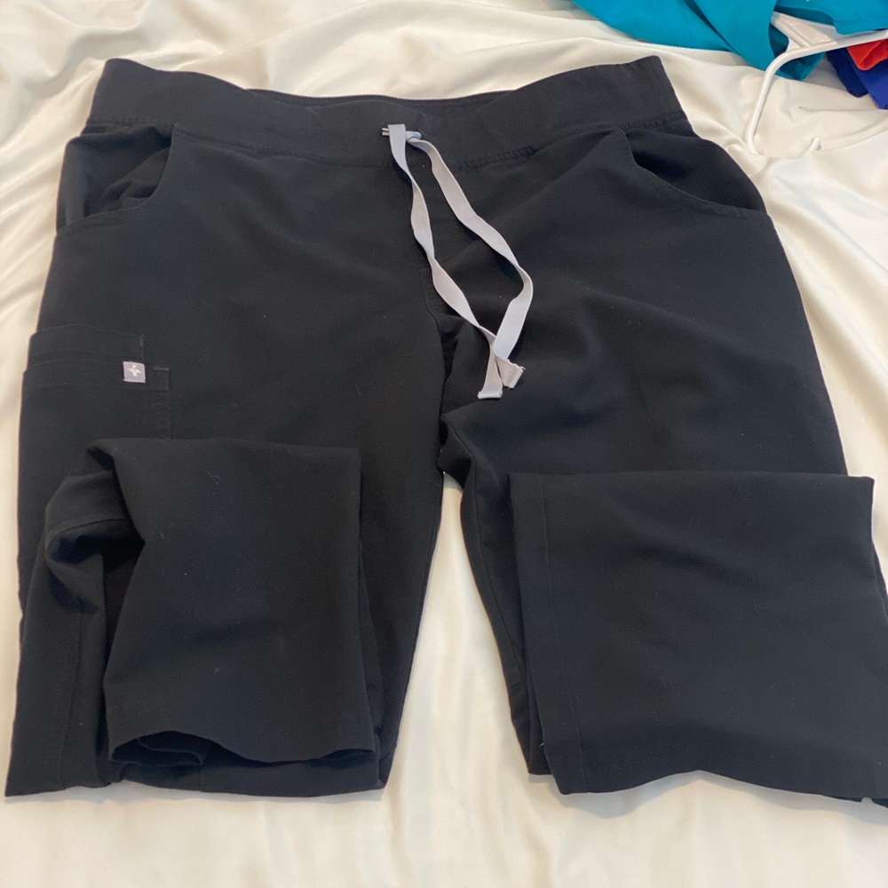 Figs Kade Scrub Bottoms Medium - Black